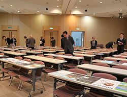 審査会の様子（於：専門学校東京テクニカルカレッジ）